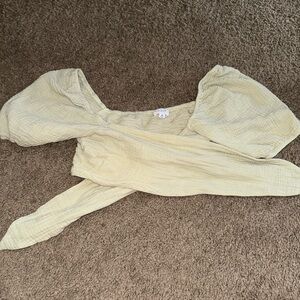 Tie linen top